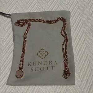 Kendra Scott Rose Gold Pendant Necklace